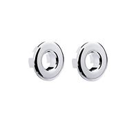 DEAKYNE 2 Pack Sink Overflow Ring Chrome Bathroom Vanity Sink Overflow Cover Insert in Round Trim Cap Brass Material