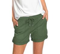 Deal of The Day Today Shorts Womens UK Summer Drawstring Cotton Elastic Waist Solid Color Casual Shorts Sport Pants Lace Rope Trousers Yoga Shorts Women Size Pants Warehouse Clearance Bargains Sale