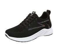 Deal of The Day Today Trainers for Women Lace Up Soft Sole Shoes Wide Fit Flat Athletic Shoes Breathable Mesh Orthopedic Shoes Casual Low Top Wedge Trainers Non-Slip Walking Shoes for Hiking Trainers