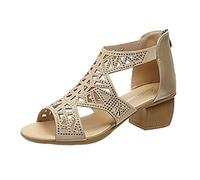 Deal of The Day Today Womens Sandals Size 9 Uk Wide Fit Ladies Orthopaedic Women'S Sports Outdoor Men Flip Flops 8 Chunky Black For Women Double Strap Sliders Swimming Shoes Beige Extra