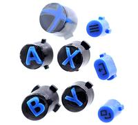 Deal4GO 8-Pack Plastic ABXY Buttons Menu View Share Keys Set Replacement for Xbox Series S & Xbox Series X Controller (Blue)