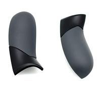 Deal4GO Gray Soft Touch Rubberized Right Left Side Rails Replacement Rear Handle Grips Back Panels for Xbox One Elite Controller 1698 (Third-Party)