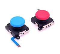 Deal4GO Left/Right Replacement Analog ThumbStick Joystick Controller Module for Nintendo Switch or Switch Lite (Blue + Red)