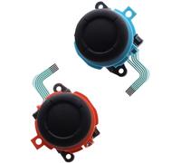 Deal4GO Light Blue & Red Analog Joystick Thumbsticks Button kit Replacement for Nintendo Switch 2 Joy-Con Controller Fixes Drift
