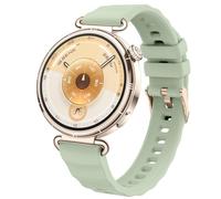 DEALELE Bands Compatible with Huawei Watch GT6 / GT5 / GT4 41mm / GT5 Pro 42mm / Garmin Venu 3S / Forerunner 265S / Fossil Women's Gen 6, 18mm Soft Wave Silicone Sport Replacement Strap,Herbal green-R