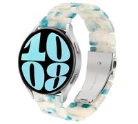 DEALELE Compatible with Samsung Galaxy Watch 6 / 6 Classic / 5 / 5 Pro / 4 / 4 Classic / 3 41mm / Active 2, 20mm Colorful Resin Replacement Strap for Huawei GT2 42mm / GT3 42mm, Fluorescent blue
