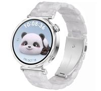 DEALELE Strap Compatible with Huawei Watch GT4 41mm / Garmin Venu 3S / 2S / Forerunner 265S / 255S / Fossil Women's Gen 6, 18mm Colorful Resin Replacement Bands for Women Men, White