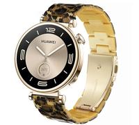 DEALELE Strap Compatible with Huawei Watch GT4 41mm / Garmin Venu 3S / 2S / Forerunner 265S / 255S / Fossil Women's Gen 6, 18mm Colorful Resin Replacement Bands for Women Men, Leopard