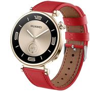 DEALELE Strap Compatible with Huawei Watch GT5 Pro 42mm / GT5 41mm / GT4 41mm / Garmin Venu 3S / Forerunner 265S / 255S / Fossil Women's Gen 6, 18mm Echtleder Bedruckt Replacement Bands, Hawksbill