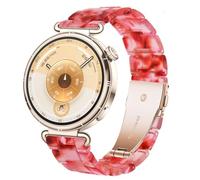DEALELE Strap Compatible with Huawei Watch GT5 Pro 42mm / GT5 41mm / GT4 41mm / Garmin Venu 3S / Forerunner 265S / Fossil Women's Gen 6, 18mm Colorful Resin Replacement Bands for Women