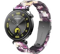 DEALELE Strap Compatible with Huawei Watch GT5 Pro 42mm / GT5 41mm / GT4 41mm / Garmin Venu 3S / Forerunner 265S / Fossil Women's Gen 6, 18mm Colorful Resin Replacement Bands for Women