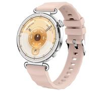 DEALELE Strap Compatible with Huawei Watch GT6 / GT5 / GT4 41mm / GT5 Pro 42mm / Garmin Venu 3S / Forerunner 265S / Fossil Women's Gen 6, 18mm Soft Wave Silicone Sport Replacement Bands, Pink