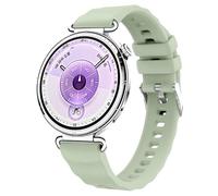 DEALELE Strap Compatible with Huawei Watch GT6 / GT5 / GT4 41mm / GT5 Pro 42mm / Garmin Venu 3S / Forerunner 265S / Fossil Women's Gen 6, 18mm Soft Wave Silicone Sport Replacement Bands, Herbal green