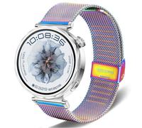 DEALELE Strap Compatible with Huawei Watch GT6 / GT5 / GT4 41mm / GT5 Pro 42mm / Garmin Venu 3S / Fossil Women's Gen 6, 18mm Stainless steel Metal Milanese Magnetic Mesh Bands for Women