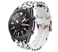 DEALELE Strap Compatible with Samsung Galaxy Watch 3 45mm / Galaxy 46mm, 22mm Soft Printed Silicone Bands for Huawei Watch GT5 / GT5 Pro / 4/4 Pro / 3/3 Pro / GT4 / GT3 / GT2 46mm (Puppy paws)