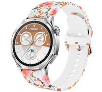 DEALELE Strap Compatible with Samsung Galaxy Watch 3 45mm / Galaxy 46mm, 22mm Soft Printed Silicone Bands for Huawei Watch GT5 / GT5 Pro / 4/4 Pro / 3/3 Pro / GT4 / GT3 / GT2 46mm, Brilliant flowers