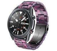 DEALELE Strap Compatible with Samsung Galaxy Watch 46mm / Galaxy 3 45mm, 22mm Colorful Resin Bands for Huawei Watch GT5 / GT5 Pro / 4/4 Pro / GT4 / 3/3 Pro / GT3 / GT2 46mm Women Men (Purple)