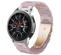 DEALELE Strap Compatible with Samsung Galaxy Watch 46mm / Galaxy 3 45mm, 22mm Colorful Resin Bands for Huawei Watch GT5 / GT5 Pro / 4/4 Pro / GT4 / 3/3 Pro / GT3 / GT2 46mm Women Men (Pink)
