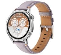 DEALELE Strap Compatible with Samsung Galaxy Watch 46mm / Galaxy 3 45mm, 22mm Soft Genuine Leather Bands for Huawei Watch GT5 / GT5 Pro / 4/3 / 3 Pro / GT4 / GT3 / GT2 (46mm) Men Women, Lavender