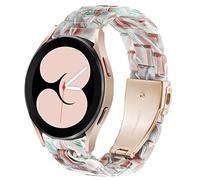 DEALELE Strap Compatible with Samsung Galaxy Watch 5/5 Pro/Galaxy 4/4 Classic/Galaxy 3 41mm / Active 2, 20mm Colorful Resin Replacement Bands for Huawei GT2 42mm / GT3 42mm, Emerald red
