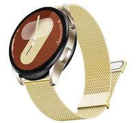DEALELE Strap Compatible with Samsung Galaxy Watch 6 / 6 Classic / 5 / 5 Pro / 4 / 4 Classic / Galaxy 3 41mm, 20mm Stainless Steel Metal Milanese Mesh Bands for Huawei GT3 42mm / GT2 42mm, Gold