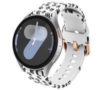 DEALELE Strap Compatible with Samsung Galaxy Watch 7 / FE / 6/6 Classic / 5/5 pro / 4/4 classic / 3 41mm / Active 2, 20mm Soft Printed Silicone Bands for Huawei GT3 42mm Women Men (Puppy paws)