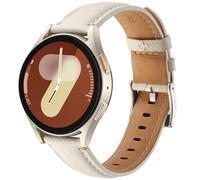 DEALELE Strap Compatible with Samsung Galaxy Watch 7 / FE / 6/6 Classic / 5/5 Pro / 4/4 Classic / 3 41mm / Huawei GT3 42mm, 20mm Soft Genuine Leather Bands for Women Men, Black