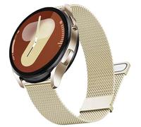 DEALELE Strap Compatible with Samsung Galaxy Watch 7 / FE / 6/6 Classic / 5/5 Pro / 4/4 Classic / 3 41mm / Huawei GT3 / GT2 42mm, 20mm Stainless Steel Metal Magnetic Mesh Bands, Pale gold
