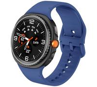 DEALELE Strap Compatible with Samsung Galaxy Watch 8 40mm / 44mm / 8 Classic 46mm, Soft Breathable Sport Silicone Replacement Bands for Women Men, M/L, Official Navy