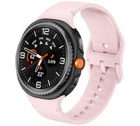 DEALELE Strap Compatible with Samsung Galaxy Watch 8 40mm / 44mm / 8 Classic 46mm, Soft Breathable Sport Silicone Replacement Bands for Women Men, M/L, Official Pink