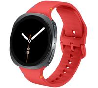 DEALELE Strap Compatible with Samsung Galaxy Watch 8 40mm / 44mm / 8 Classic 46mm, Soft Breathable Sport Silicone Replacement Bands for Women Men, S/M, Red
