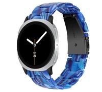 DEALELE Strap Compatible with Samsung Galaxy Watch 8 40mm / 44mm / Classic 8 46mm, Colorful Resin Replacement Bracelet Bands for Samsung Galaxy 8 40mm / 44mm / 46mm Watch Women Men, Dawn blue