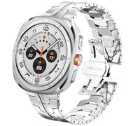 DEALELE Strap Compatible with Samsung Galaxy Watch Ultra 47mm (2025/2024), Thin Mechanical-style Iron Man Stainless Steel Metal Bands for Galaxy Watch Ultra 2 / Ultra 47mm Women Men