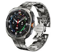 DEALELE Strap Compatible with Samsung Galaxy Watch Ultra 47mm (2025/2024), Thin Mechanical-style Iron Man Stainless Steel Metal Bands for Galaxy Watch Ultra 2 / Ultra 47mm Women Men