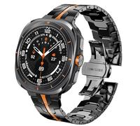 DEALELE Strap Compatible with Samsung Galaxy Watch Ultra 47mm (2025/2024), Thin Mechanical-style Iron Man Stainless Steel Metal Bands for Galaxy Watch Ultra 2 / Ultra 47mm Women Men