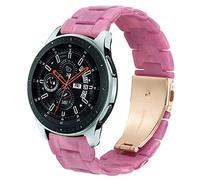DEALELE Strap Compatible with Samsung Gear S3 Frontier/Classic/Galaxy Watch 46mm / Galaxy 3 45mm, 22mm Colorful Resin Bracelet Replacement for Huawei Watch 3 / GT2 46mm, Fuchsia