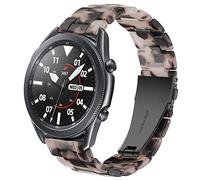 DEALELE Strap Compatible with Samsung Gear S3 Frontier/Classic/Galaxy Watch 46mm / Galaxy 3 45mm, 22mm Colorful Resin Bracelet Replacement for Huawei Watch 3 / GT2 46mm, Speckled gray