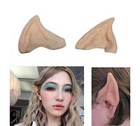 Dealglad® Latex Fairy Pixie Elf Fake Ears Cosplay Accessories LARP Halloween Party Soft Pointed Prosthetic Tips Ear