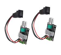 Dealikee 2 Pack 6V 12V 24V 28V 3A 80W 1203BB DC Motor Speed Controller PWM Speed Adjustable Reversible Motor Driver Switch Reversing
