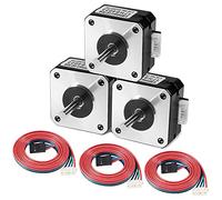 Dealikee 3 Pcs 17HS4023 Nema 17 Stepper Motor for Titanium Extruder 3D Printer 4.1V 1A 13Ncm Motor 17HS4023 with 1m DuPont Line