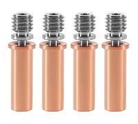 Dealikee 4pcs All Metal Bimetal Heatbreak Copper Titanium TC4 Throat High Temperature for Creality 3D Printer CR10 Hotend.
