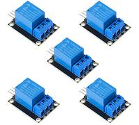 Dealikee 5 Pack 5V Relay Module 5V with Indicator LED Light 1 Channel Relay Module for Arduino ARM PIC AVR MCU