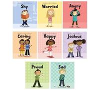 Dealing With Feeling Series 8 Books Collection Set (Angry, Caring, Happy, Jealous, Proud, Sad, Shy & Worried)