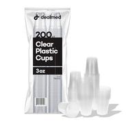 Dealmed 3 oz. Disposable Plastic Cups - 100% Recyclable Cups for Doctor's Offices, School Nurse's, Hospitals, at Home and More (Pack of 200)