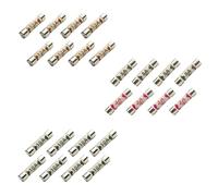 DEALONIC® 24x Fuses 240V for UK Mains Plugs - BS1362 Ceramic Cartridge Fuse Assortment Pack, 6.3x25mm Electrical Mix Fuses 13A, 10A, 5A, 3A - Household Domestic 3-Pin Fuse Replacements