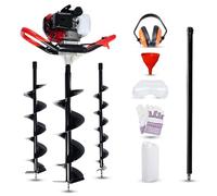 Dealourus 65cc Petrol Earth Auger, Fence Post Hole Digger, 3HP, 3 Bits