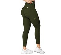 Deals+of The Day Clearance+Prime Order High Waisted Leggings with Pockets for Women Leggings Buttery Soft Non See Through Yoga Plus Size Seamless Seamless Leggings for Women Dark Green 3XL