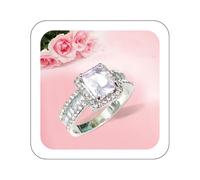 deals of the day clearance prime sale for women Luxury 925 Sterling Silver Bridal Ring Sets Large Diamond Cut CZ Engagement Rings Vintage Promise Rings Wedding Bands for Women