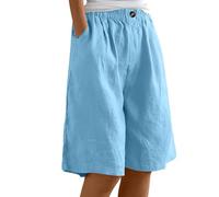 Deals of The Day Denim Trousers Women UK Womens Skorts Size 14 Cycling Women Jerseys Baggy Cargo Short Skirts for Women Shorts and Shirt Set Women Sale Clearance 1P Blue
