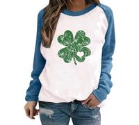Deals Of The Day Heart Sweatshirt Guinness Rugby Jersey St Patricks Day Sweaters Women Cold Shoulder T Shirt White Shirt Short Sleeve Irish Fancy Dress Ladies Under 5 Pounds Clearance